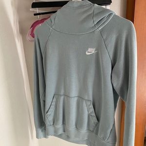 light blue nike hoodie